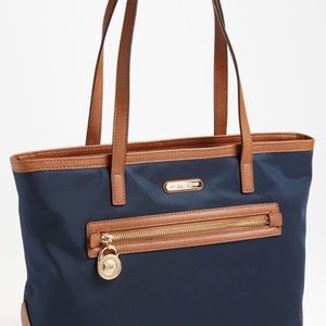 LAST CALL,🆕WT Michael Kors Navy Nylon Tote